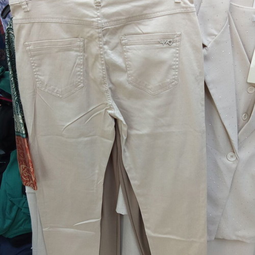 Miss Good MG3773-5 women's pants new, beige, fabric