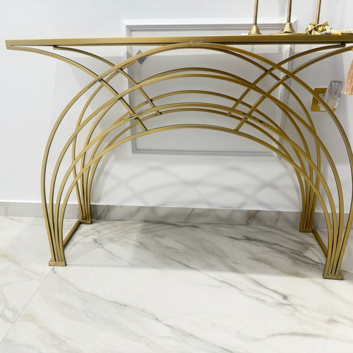 Inart Console Table new, TV furniture 100x30x75 cm