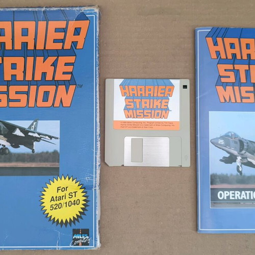 Harrier Strike Mission used, complete in box for Atari ST