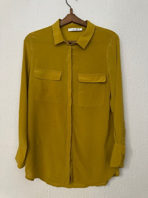 Silk shirt Gestuz size L like new, yellow