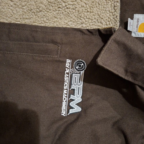 Carhartt Sherpa Lined Washed Duck Canvas Workwear Jacket, XL