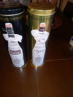 Belgian collectible beer and free collectible empty tin new