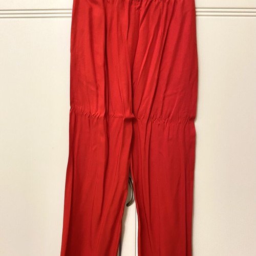 Zara red fabric pants like new, size XS