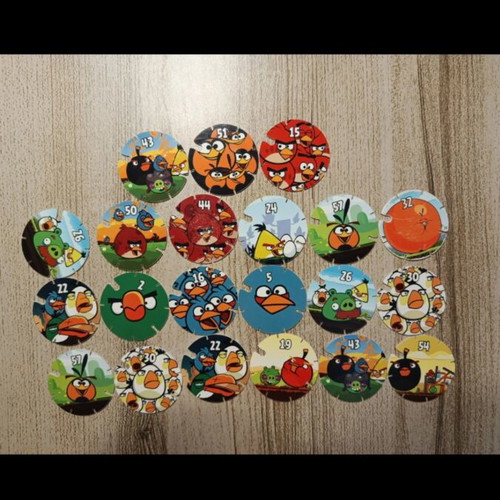 Angry Birds caps used, pack of 21