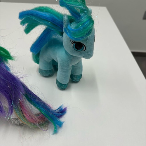 My Little Pony plush toys like new, set of 4 colorful ponies