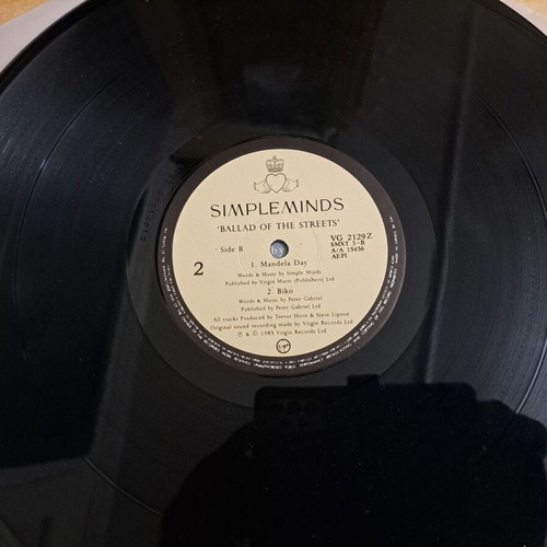 Simple Minds Ballad Of The Streets vinyl 12", 45 RPM, EP like new