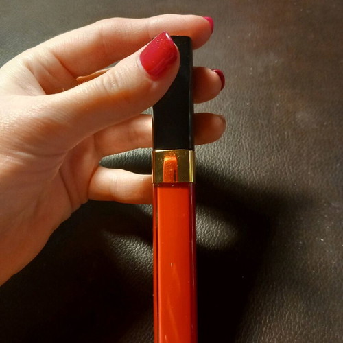Chanel lip gloss red shade number 457 like new, authentic