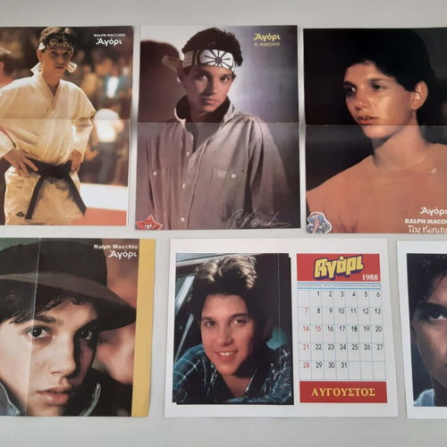 Ralph Macchio posters used, pack of 10 from Agori and Blek magazines