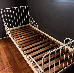 IKEA MINNEN - Επεκτεινόμενο παιδικό κρεβάτι με τάβλες (χωρίς στρώμα)