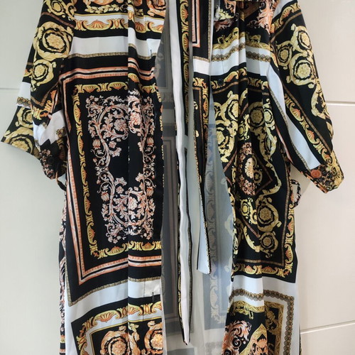 Shirt dress with belt new, multicolor