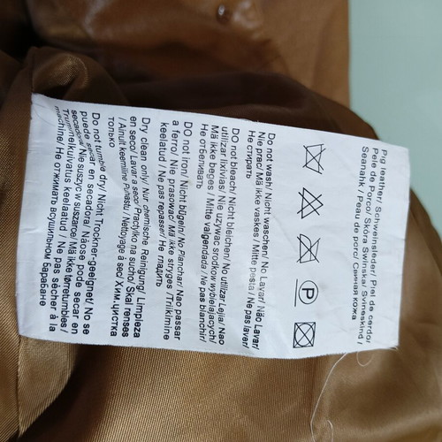 Leather jacket Vero Moda size S 38 beige like new