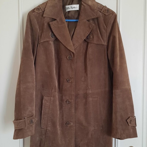 Ulla Popken Suede Leather Jacket like new, brown, size XL