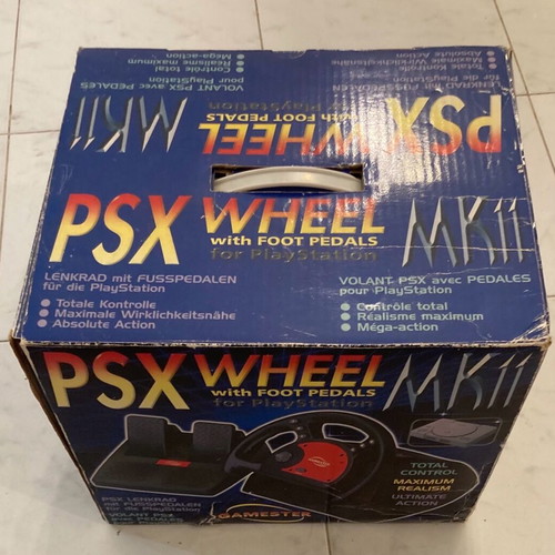 PlayStation PSX Wheel με πεντάλ MK11 σαν καινούργια τιμονιέρα