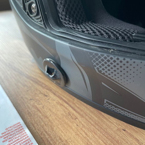 Airoh ST501 motorcycle helmet large with chin mount and new pin lock