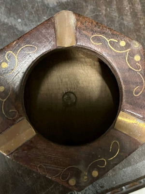 Wooden ashtray new