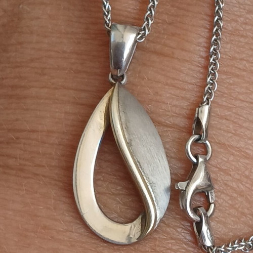 925 silver necklace with 42 cm chain and 3 cm extension
