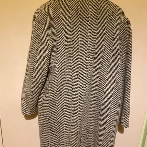Women's coat with two-tone pattern, like new, size M 38 10