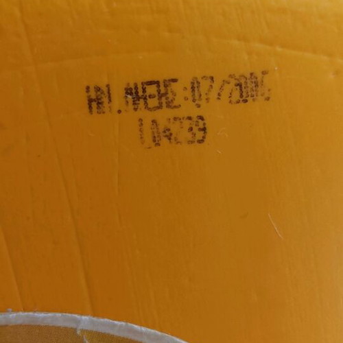 Condito mustard empty packaging used, large 4.5 kg container
