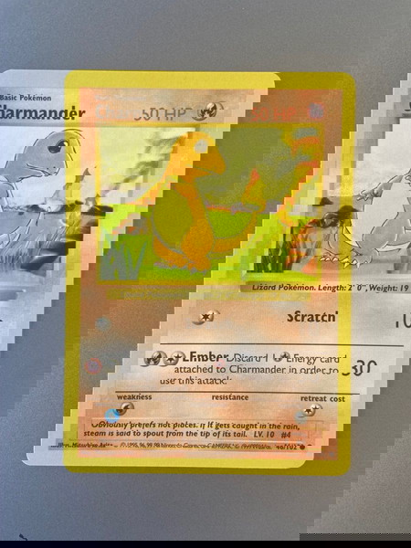 Charmander Pokemon Card - Base Set: Limited Edition, 2nd Printing (Shadowless)