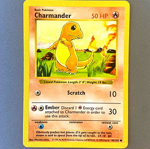Charmander Pokemon Card - Base Set: Limited Edition, 2nd Printing (Shadowless)