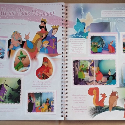 Panini Disney Princess Sticker Album used French edition