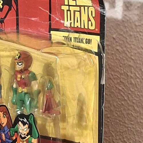 Teen Titans Robin & Starfire figure set Bandai 2003 new