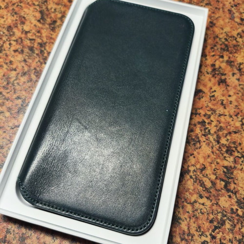 Apple Leather Folio Book green for iPhone XS Max new
