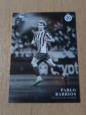 Topps Simplicidad UEFA Champions League 2026 Pablo Barrios card