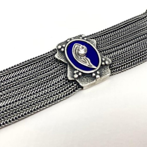 Byzantine Jewelry Set new, silver 925 with Lapis Lazuli