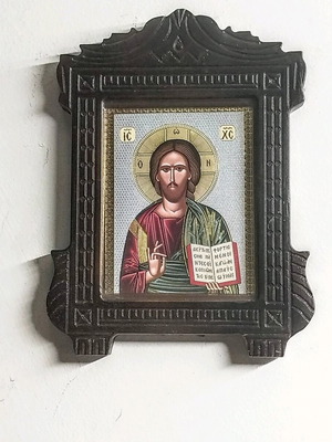 Byzantine icon Jesus Christ Pantokrator like new