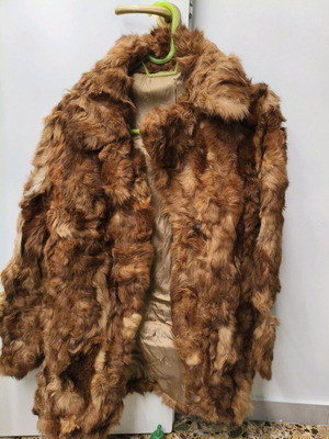 Γούνα αλεπούς γνήσια γυναικεία μεταχειρισμένη καφέ Adolfo