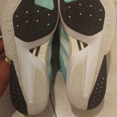 Adidas Adizero Boston 13 M running shoes, turquoise, size 44