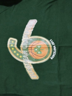 Μπλούζα Παναθηναϊκού συλλεκτική μεταχειρισμένη με τα 6 ευρωπαϊκά μέγεθος small