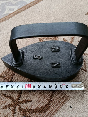 Old cast iron iron used