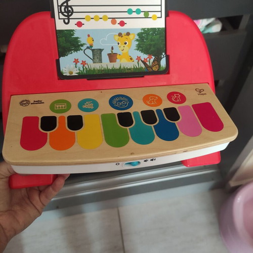 Playtive wooden piano with animal sounds and melodies