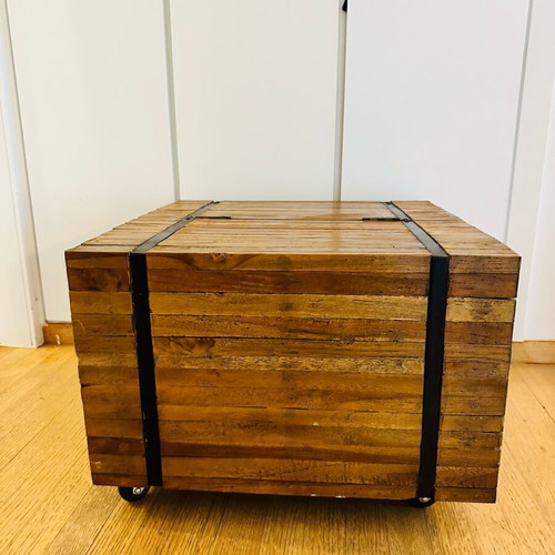Wooden trolley furniture like new with storage space retro vintage