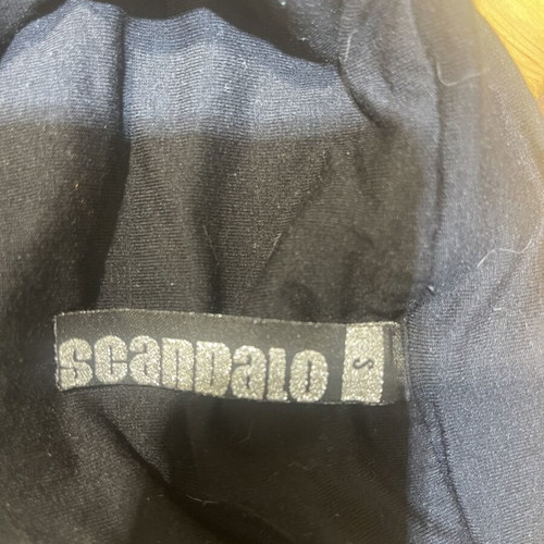 Strapless top with sequins Scandalo size S like new, black