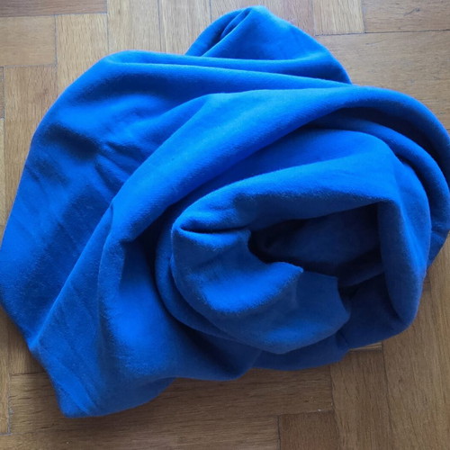 Wool fabric used, blue, 1.40x2.00 m