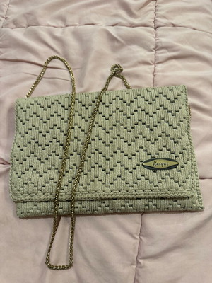 Handmade handbag like new, beige