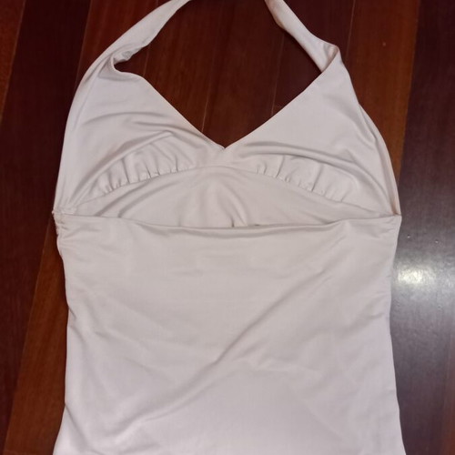Paranoia blouse with rhinestones like new, viscose fabric, white, size M