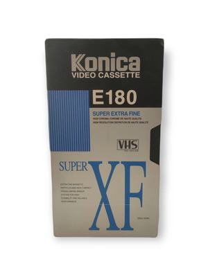 Konika E 180 VHS Super XF new video cassette