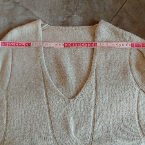 Massimo Dutti wool oversized sweater beige like new, size M-L