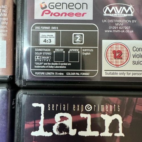 LAIN SERIAL EXPERIMENTS DVD BOX SET COMPLETE ANIME SERIES LIKE NEW