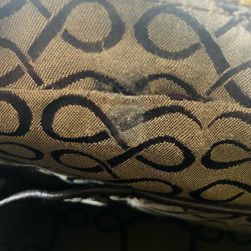 Lancel Paris leather handbag, vintage, brown, gold hardware