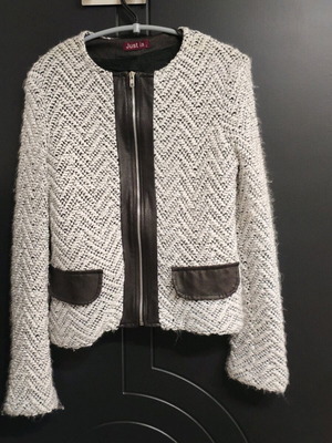 Jacket like new with leather details, size S