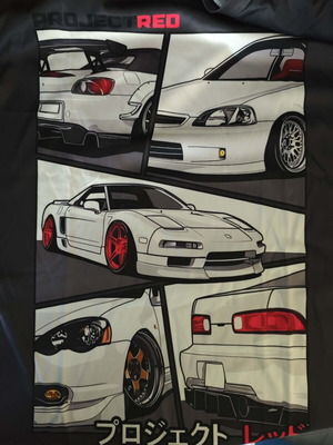 Honda T-shirt new, medium, black with car design