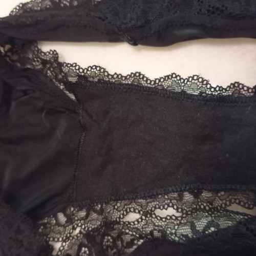 Oysho lace black underwear new, size small
