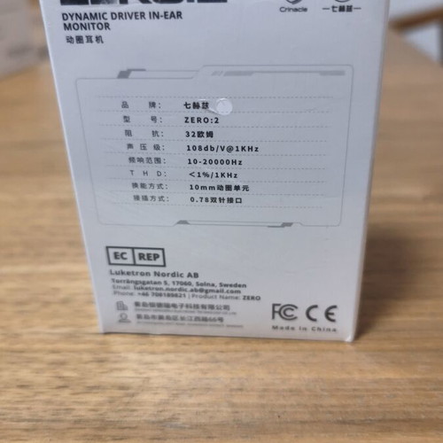 ZERO 2 IEM headphone with mic new