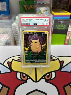 Pikachu 2021 Celebrations 25th Anniversary Holo PSA 8 σαν καινούργιο