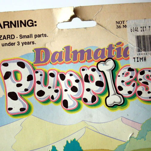 Vintage 90's Dalmatian puppies figures 101 Dalmatians Mei Ah new